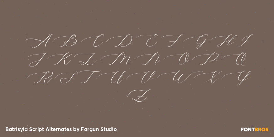 Batrisyia Script Alternates Font Poster #2