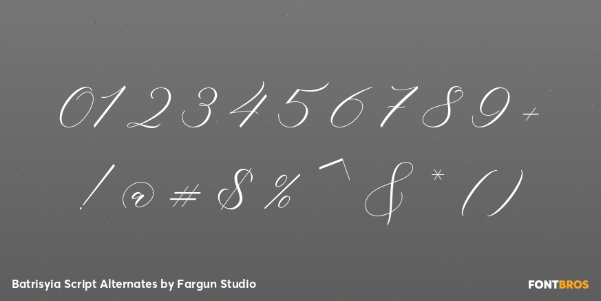 Batrisyia Script Alternates Font Poster #4