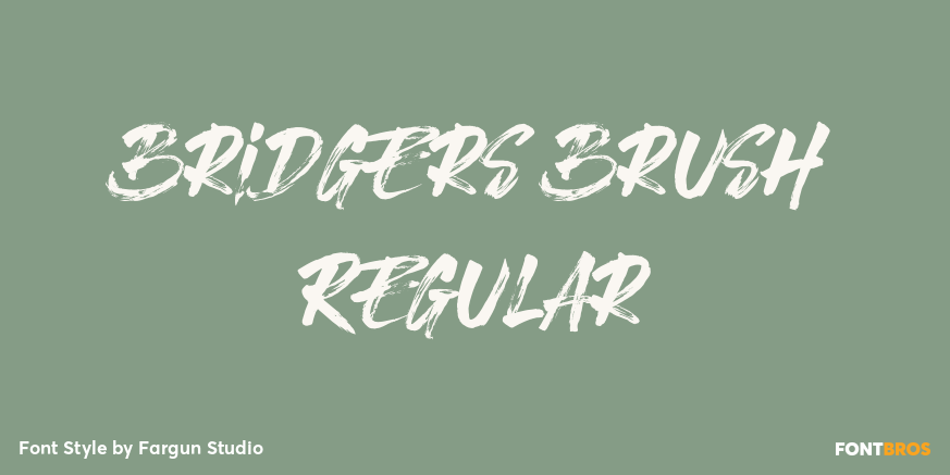 Bridgers Brush Regular Poster