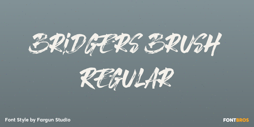 Bridgers Brush Regular Poster