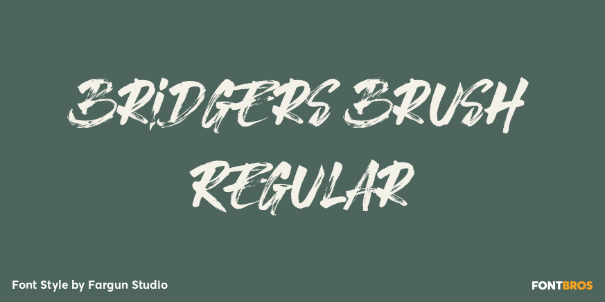 Bridgers Brush Regular Poster