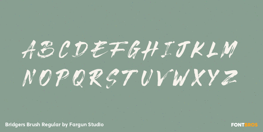 Bridgers Brush Regular Font Poster #2