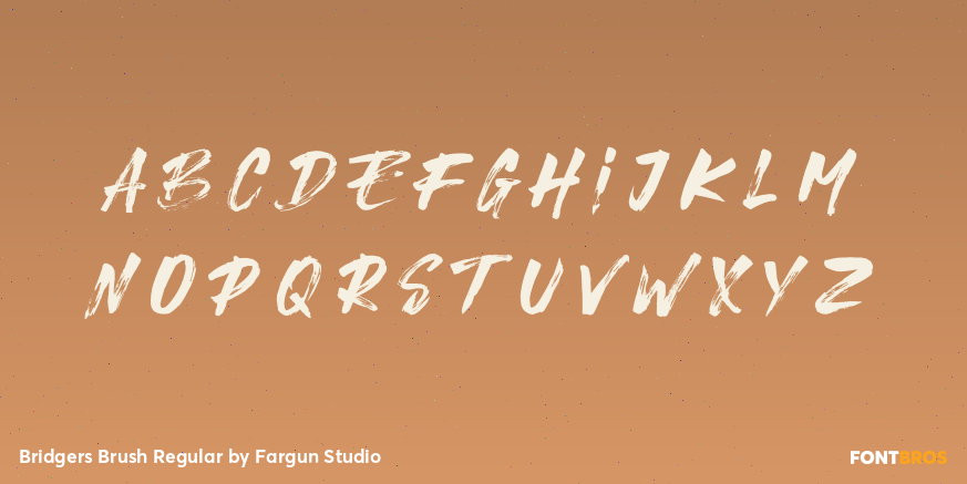 Bridgers Brush Regular Font Poster #3