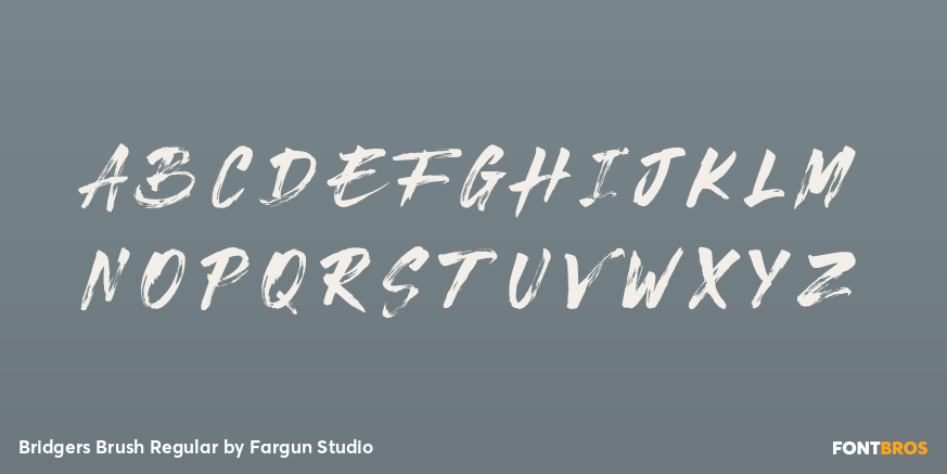 Bridgers Brush Regular Font Poster #1