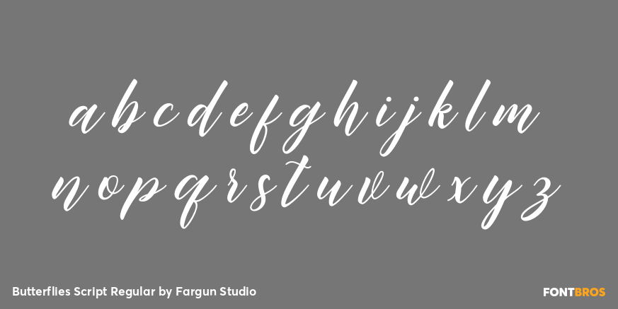 Butterflies Script Regular Font Poster #3