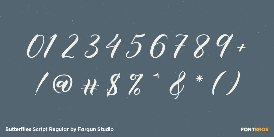 Butterflies Script Regular Font Poster #4