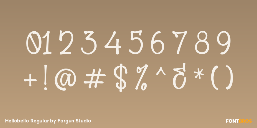 Hellobello Regular Font Poster #1