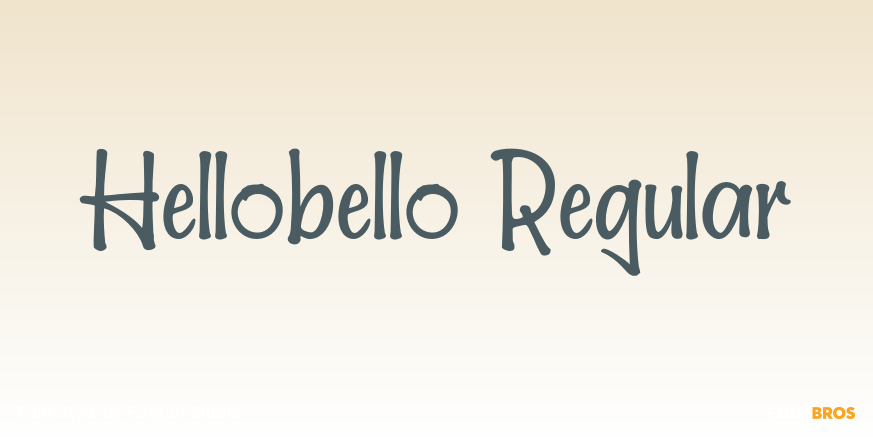 Hellobello Regular Font Poster #1