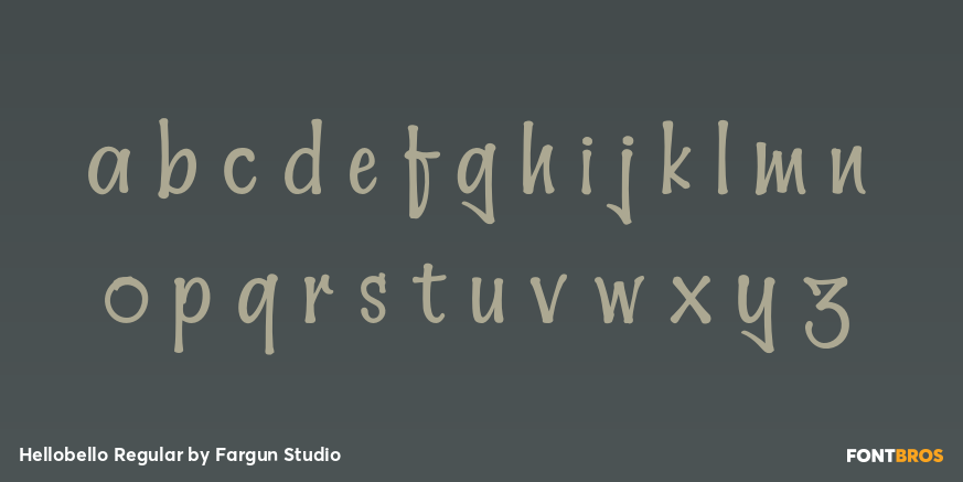 Hellobello Regular Font Poster #3
