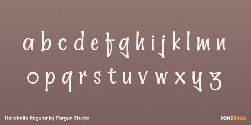 Hellobello Regular Font Poster #1