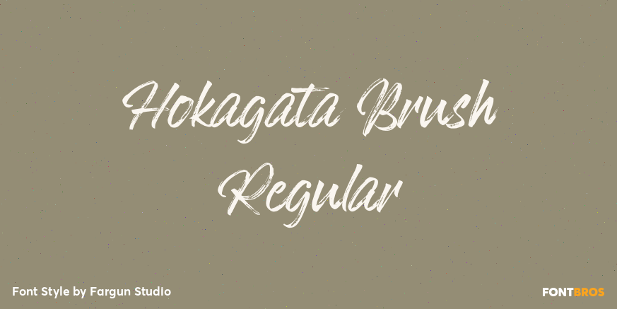 Hokagata Brush Regular Poster