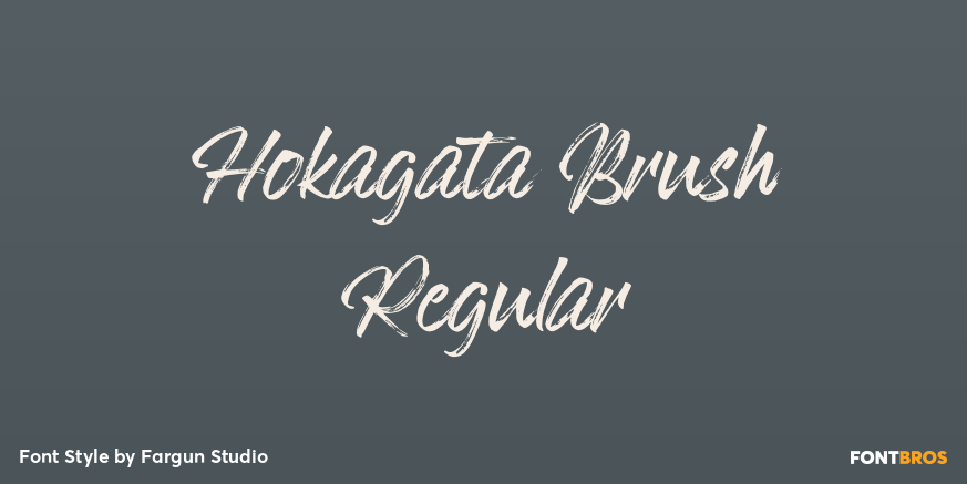 Hokagata Brush Regular Poster