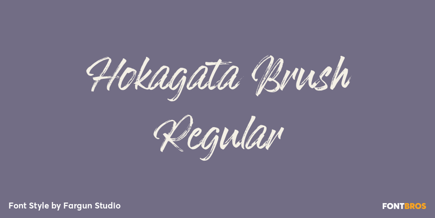 Hokagata Brush Regular Poster