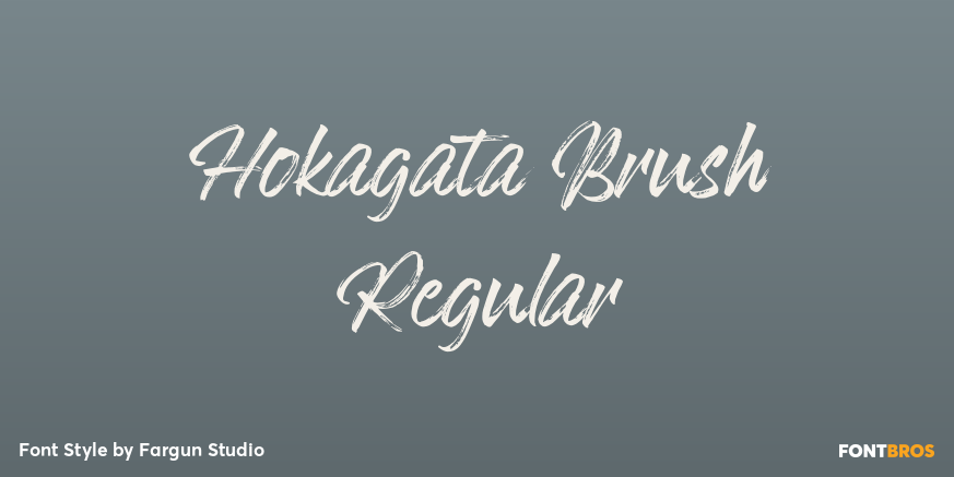 Hokagata Brush Regular Poster