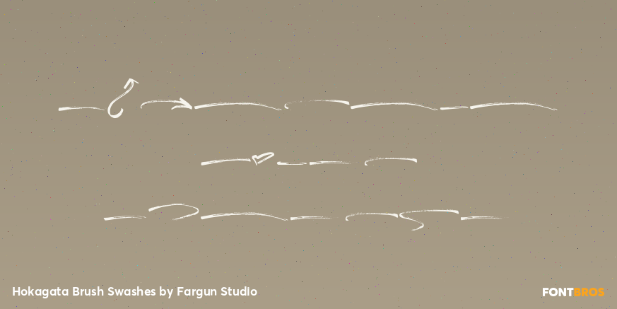 Hokagata Brush Swashes Poster