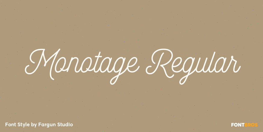 Monotage Regular Poster