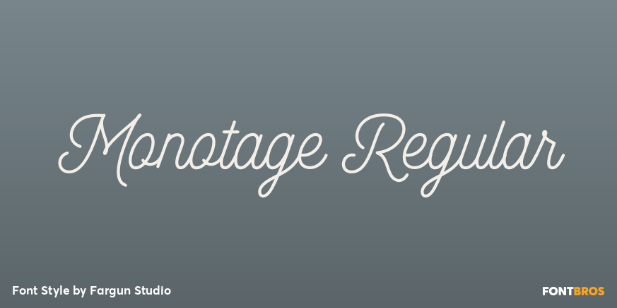 Monotage Regular Poster