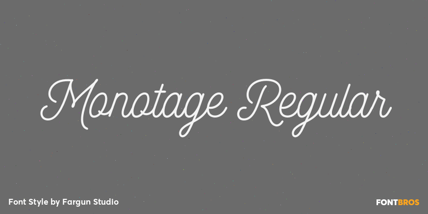 Monotage Regular Poster