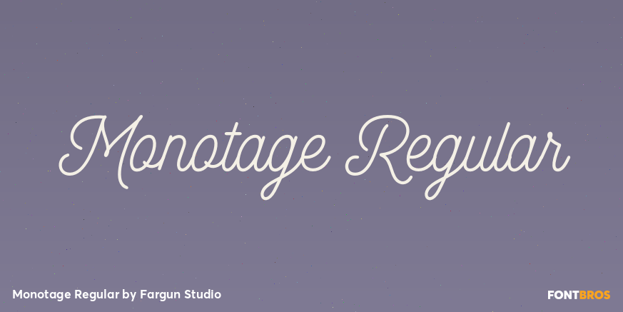 Monotage Regular Poster