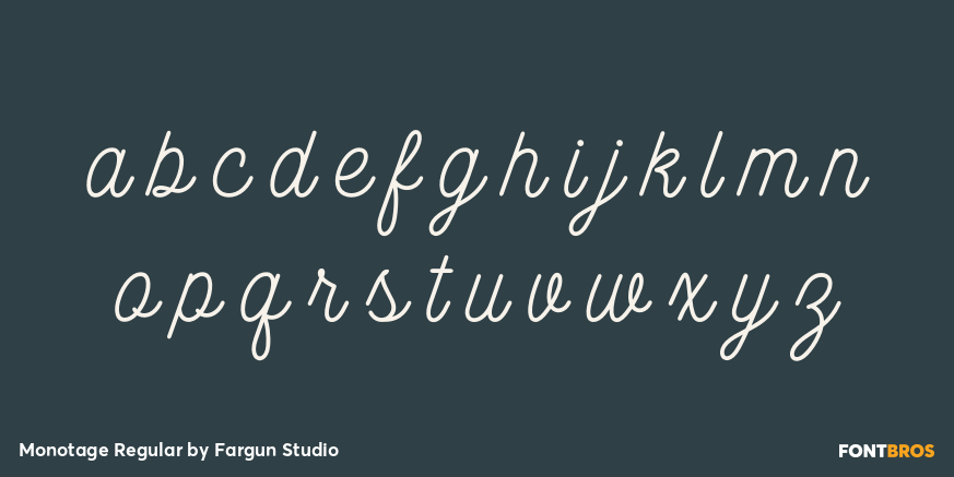 Monotage Regular Font Poster #3