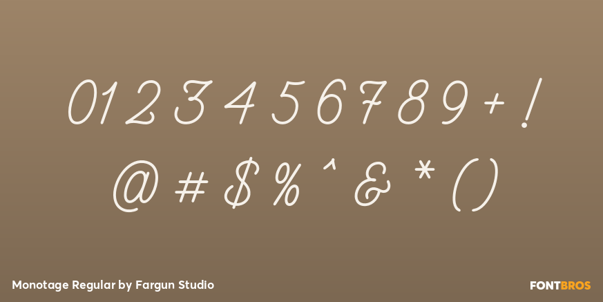 Monotage Regular Font Poster #4
