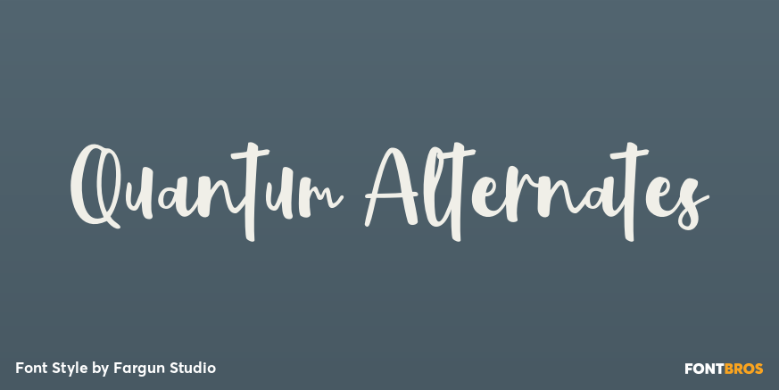 Quantum Alternates Font Poster #1