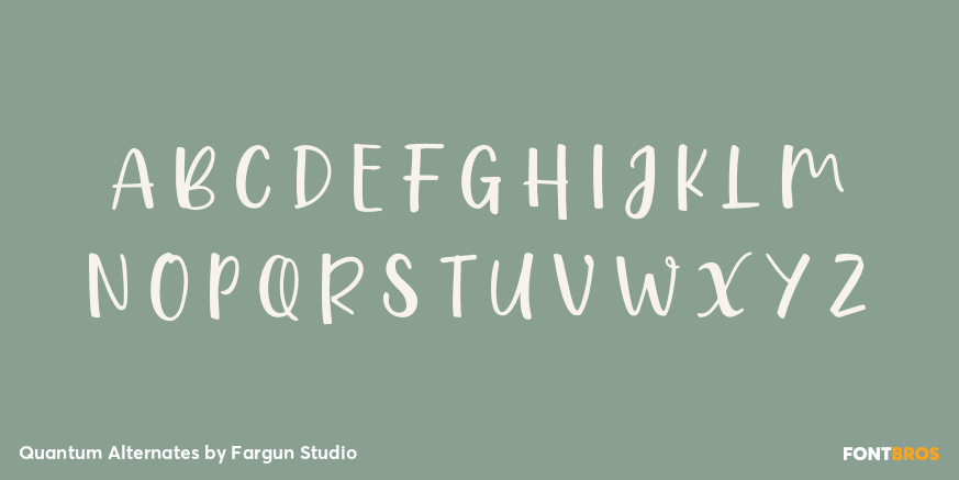 Quantum Alternates Font Poster #1