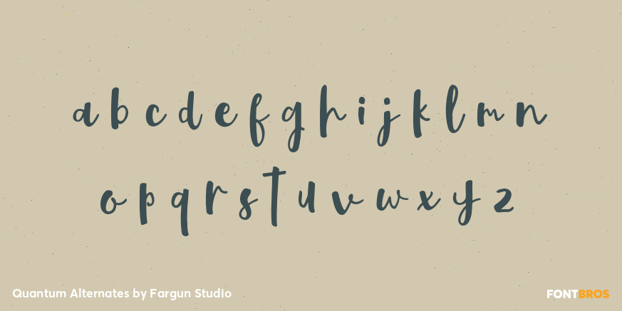 Quantum Alternates Font Poster #1