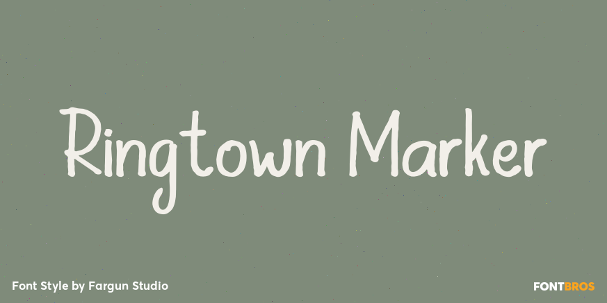 Ringtown Marker Font Poster #1