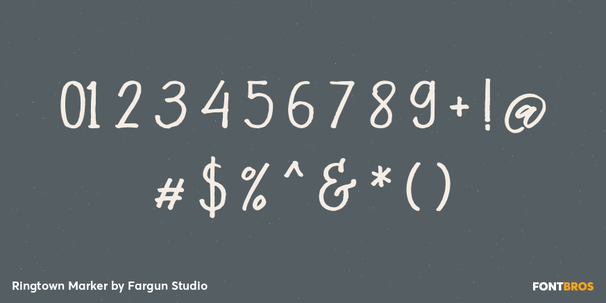 Ringtown Marker Font Poster #4