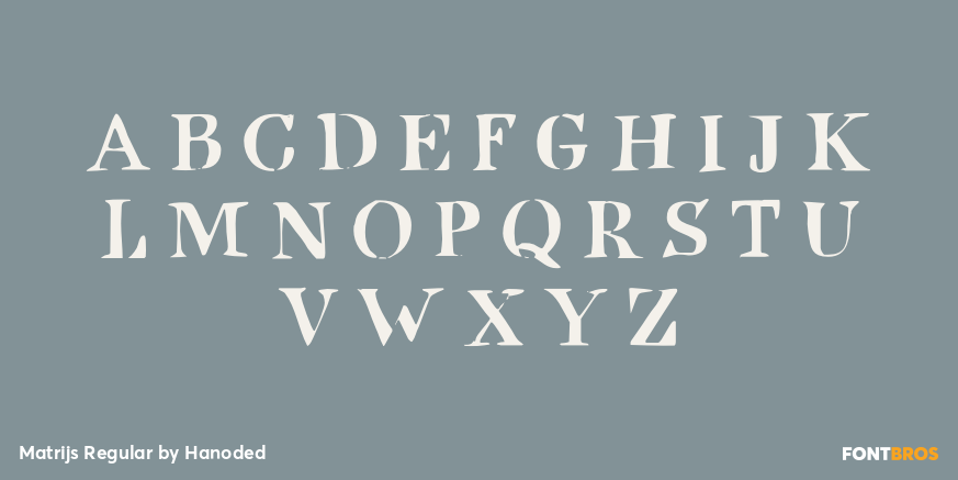 Matrijs Regular Font Poster #1