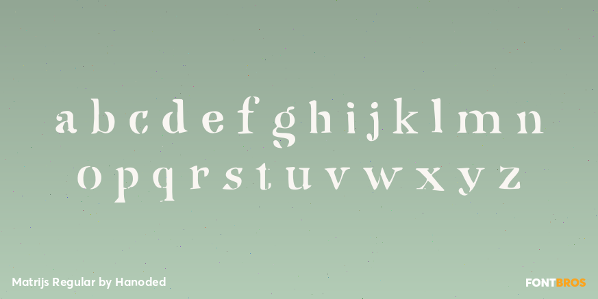 Matrijs Regular Font Poster #1