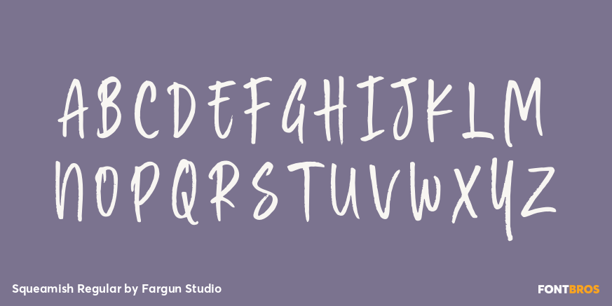 Squeamish Regular Font Poster #2