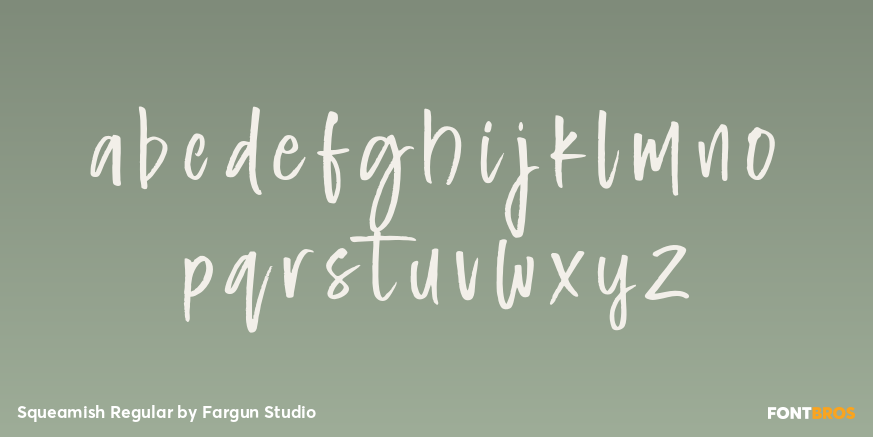 Squeamish Regular Font Poster #3