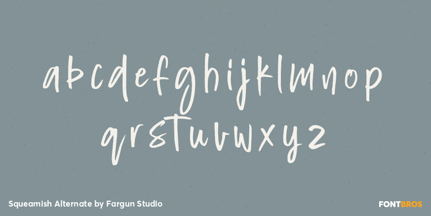 Squeamish Alternate Font Poster #3