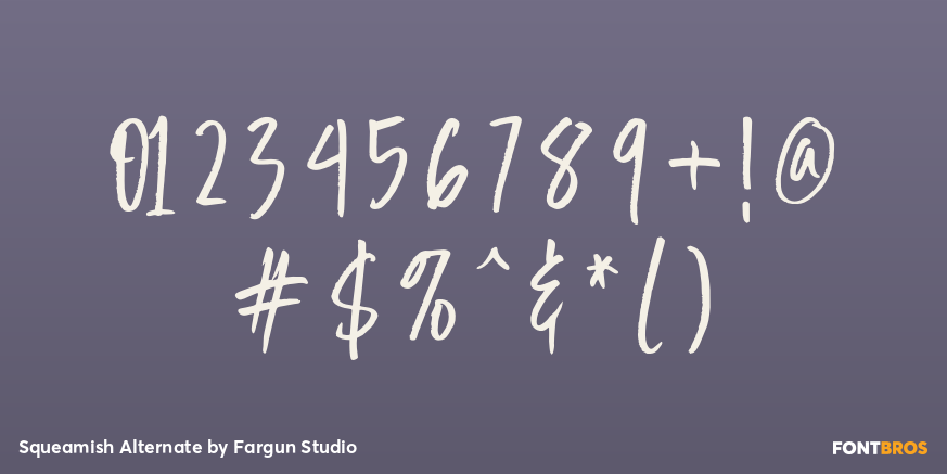 Squeamish Alternate Font Poster #4