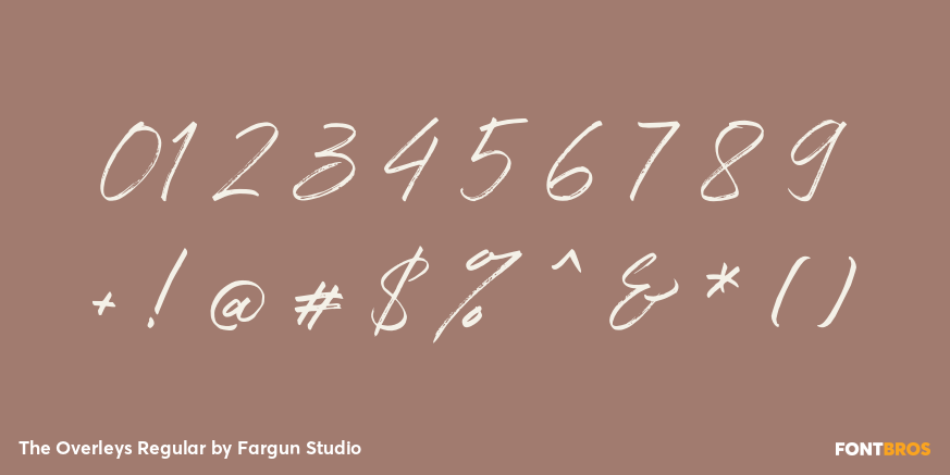 The Overleys Regular Font Poster #1