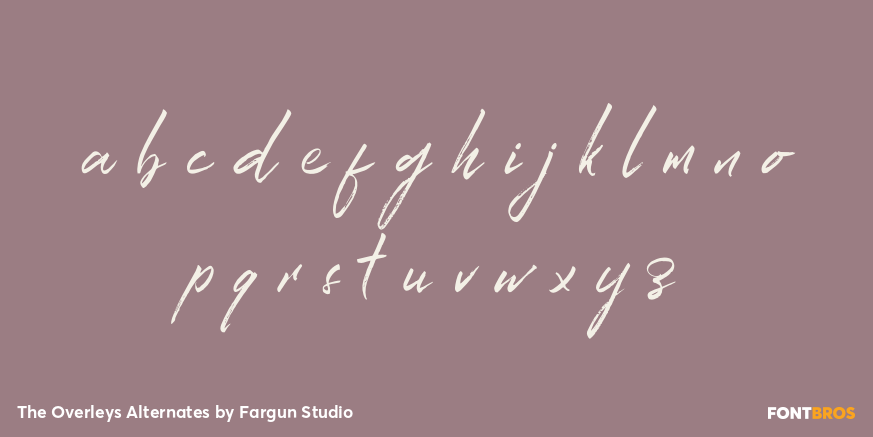 The Overleys Alternates Font Poster #3