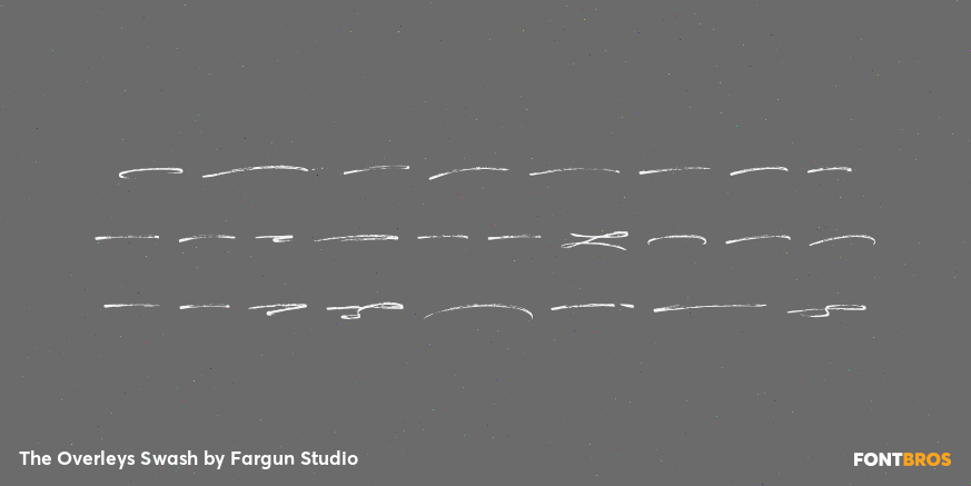 The Overleys Swash Font Poster #2