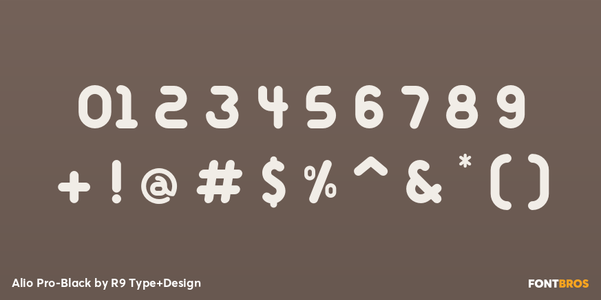 Alio Pro-Black Font Poster #4