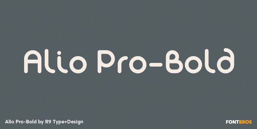 Alio Pro-Bold Font Poster #1