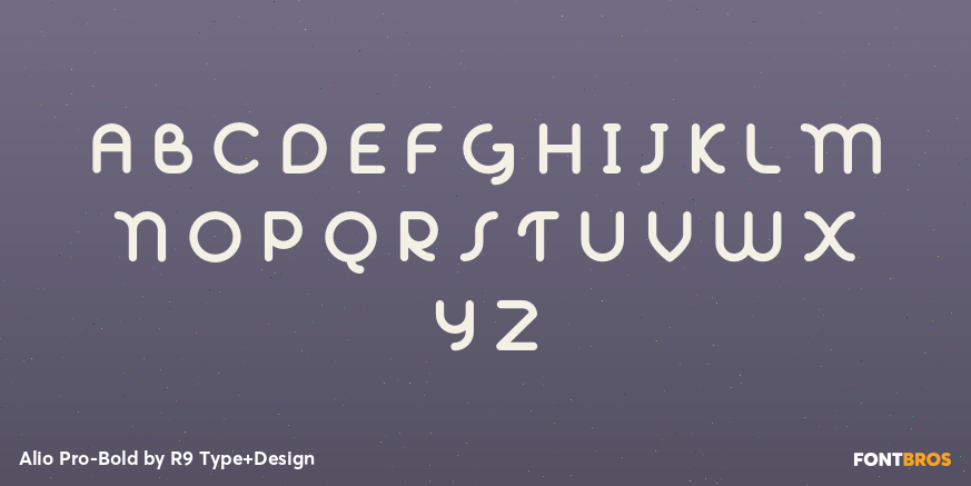 Alio Pro-Bold Font Poster #2