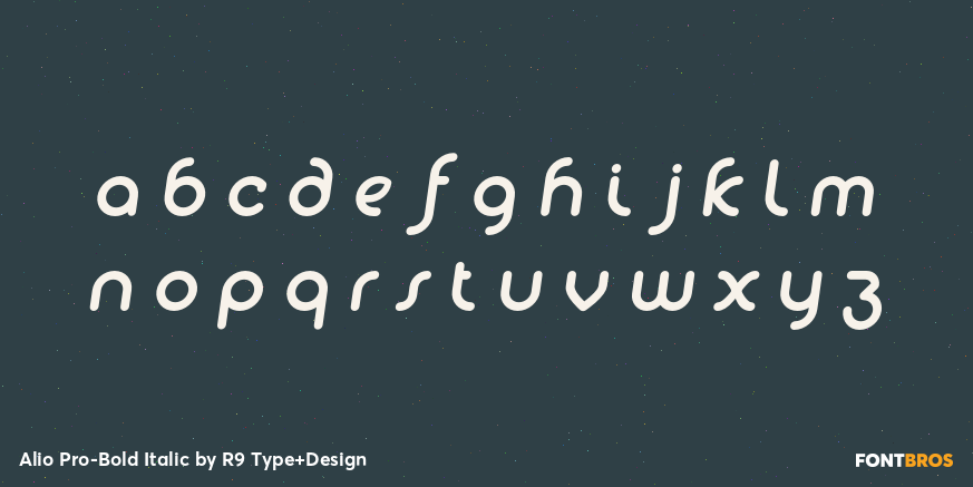 Alio Pro-Bold Italic Font Poster #3