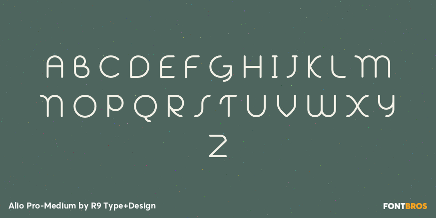 Alio Pro-Medium Font Poster #2