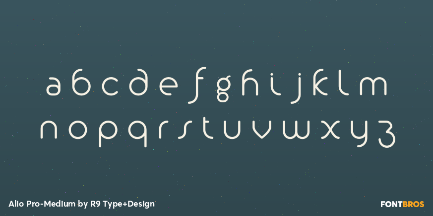 Alio Pro-Medium Font Poster #3