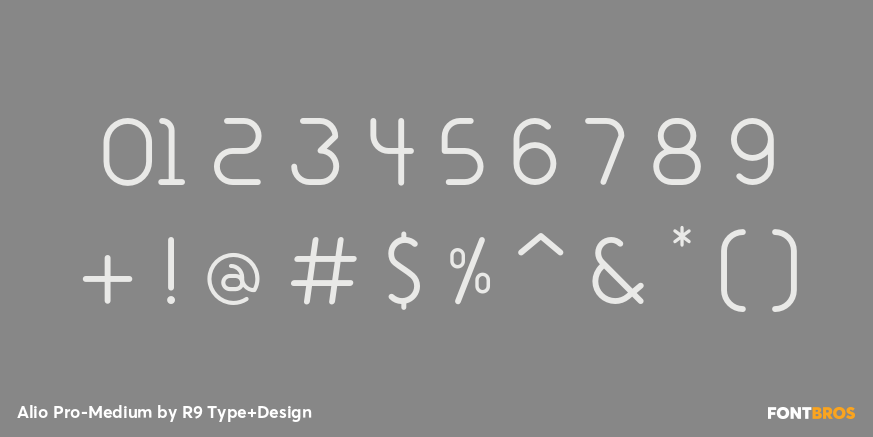 Alio Pro-Medium Font Poster #4