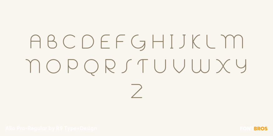 Alio Pro-Regular Font Poster #2