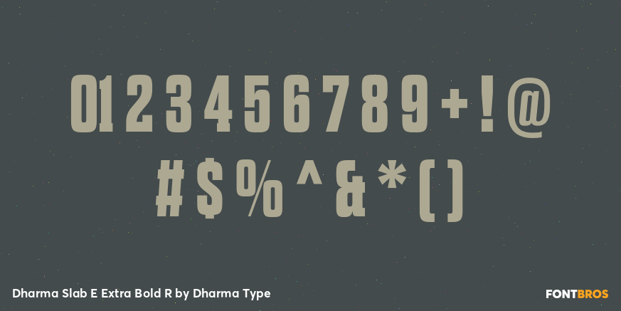 Dharma Slab E Extra Bold R Font Poster #4