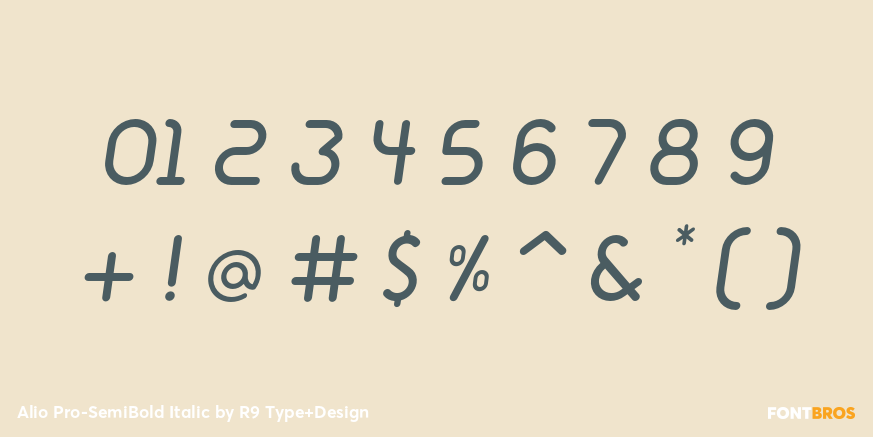 Alio Pro-SemiBold Italic Font Poster #4