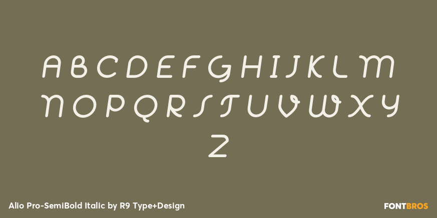Alio Pro-SemiBold Italic Font Poster #2